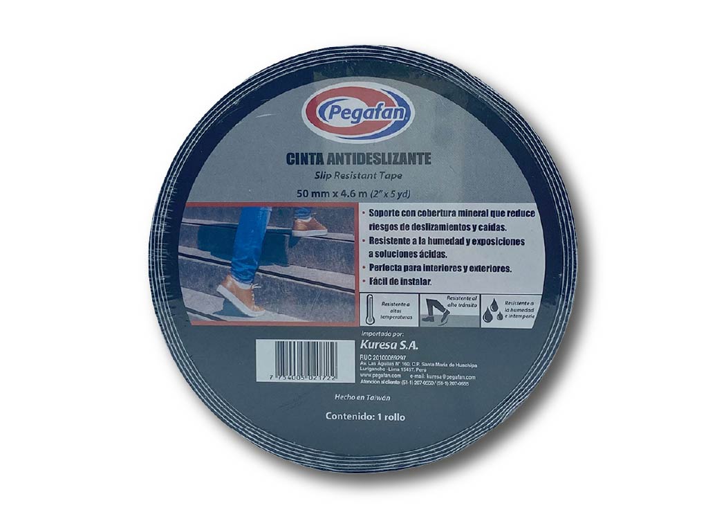 CINTA ANTIDESLIZANTE NEGRA 50MM X 4.6M